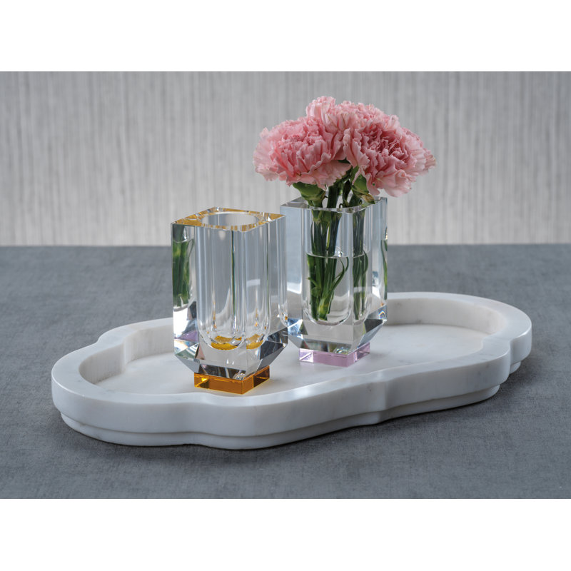 Vase de table en céramique 4,75 ", Rose