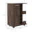 Bar Cart Wells, Four Casters, Dark Walnut Finish-233584250