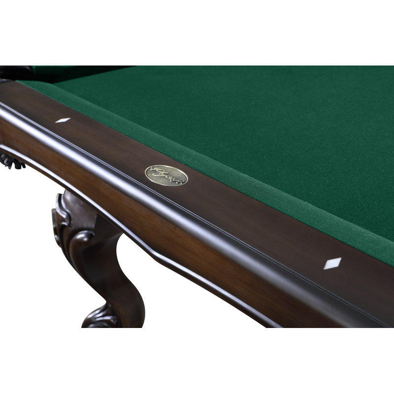 Playcraft Wheaton 8' Slate Pool Table with Professional Installation Included, Bottle Green, No