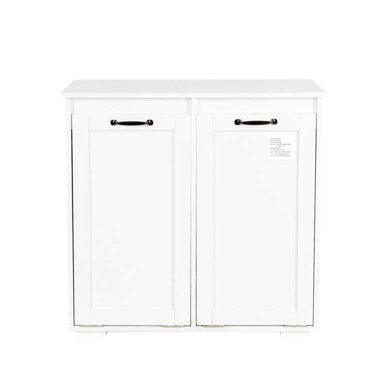 Laundry Cabinet,With 2 Removable Liner Bags