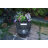 Resin Whiskey Barrel Fountain And Planter with White LED Light