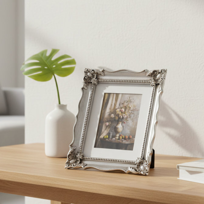 Silver Picture Frame with Mat