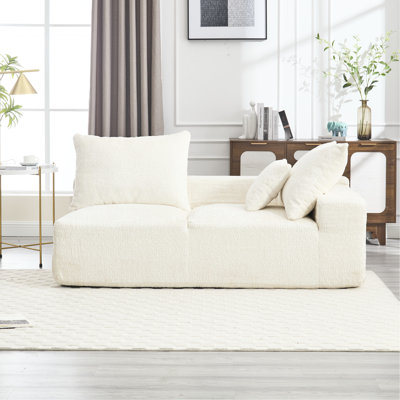 2 chaises en chenille Lazy Lounge