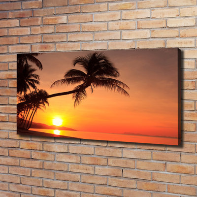 Sunset Beach - Wrapped Canvas Print