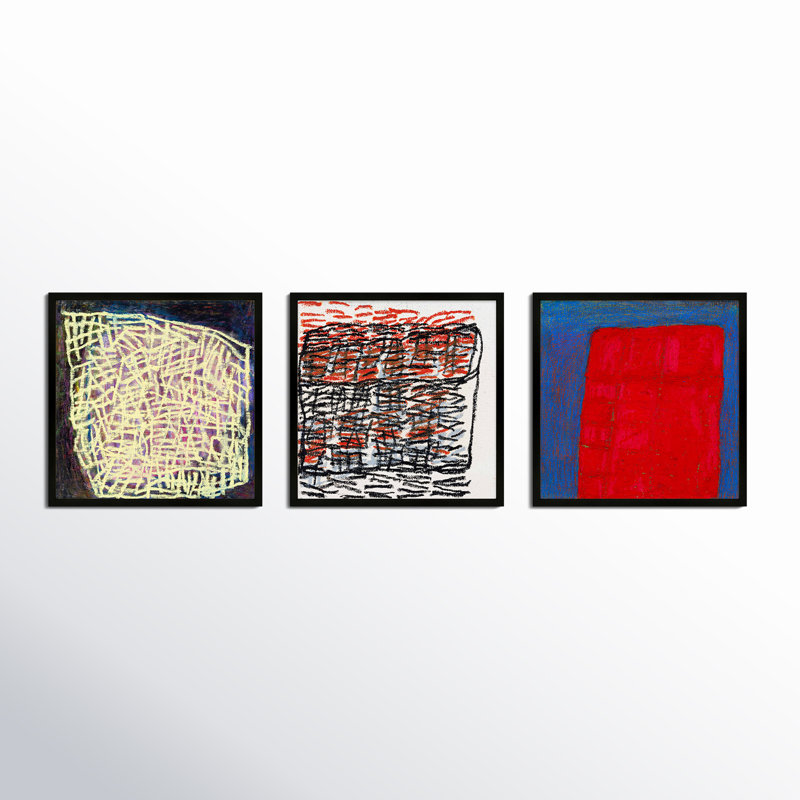 Favorite. Set Of 3 Print by Stephanie Dennis, Black, 10" H x 10" W  x 1.25" D