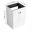 Meuble-lavabo autoportant 24 po et 2 portes d'armoire à fermeture en douceur (emballage KD) - sans le lavabo