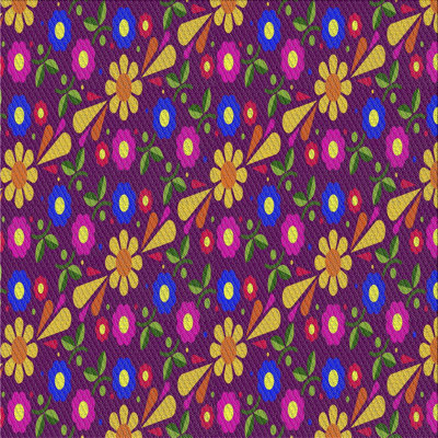 Tapis mauve / brun / rose Power Loom