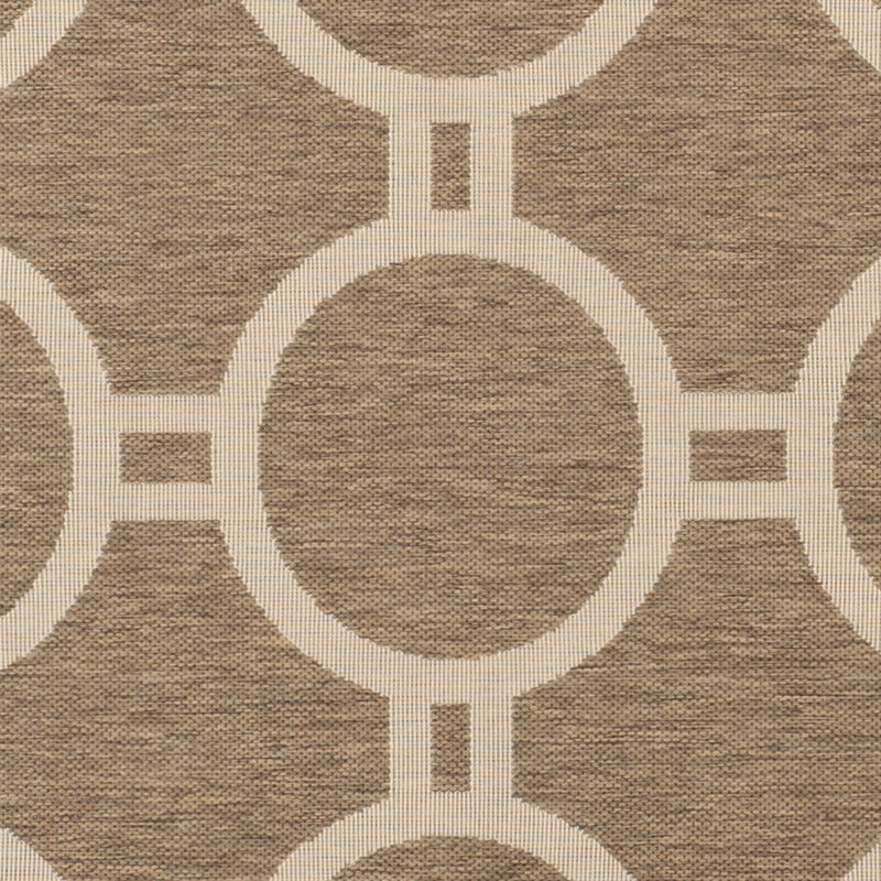 Courtyard Performance Geometric Rug, Round 7'10"