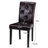 Parsons Dinning Chairs Set of 2 with Solid Wood Legs, Button Tufted Upholstered Parsons Chairs Set, Accent Side Chair with with High Back for Living Room, Kitchen-2132747920