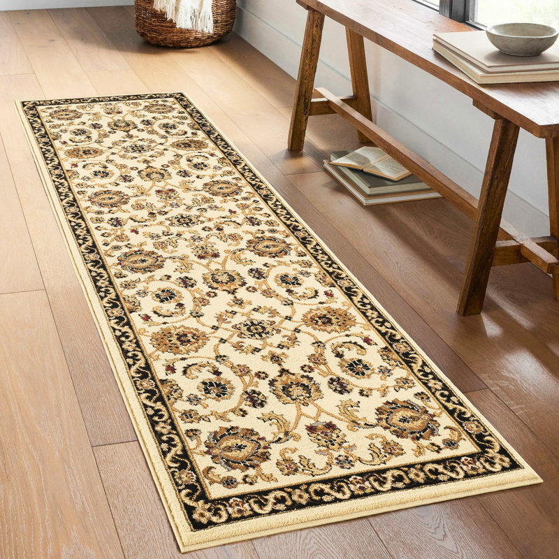 Area Rug 2 Ft. 7 In. X 3 Cream Polypropylene Classic Design With Elegant All - Over Pattern Color And Comfortable Look