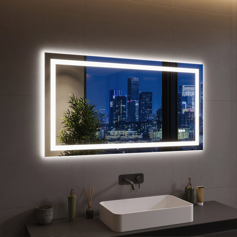 Miroir de salle de bain à DEL DeerValley, 55 po x 30 po 