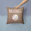 Coussin décoratif intérieur/extérieur baseball