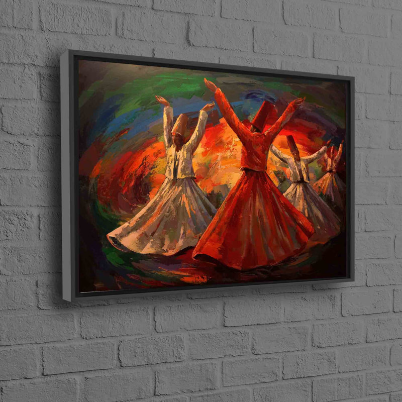 Print on Canvas, Black, 25 cm H x 35 cm W, Framed Print without Mat