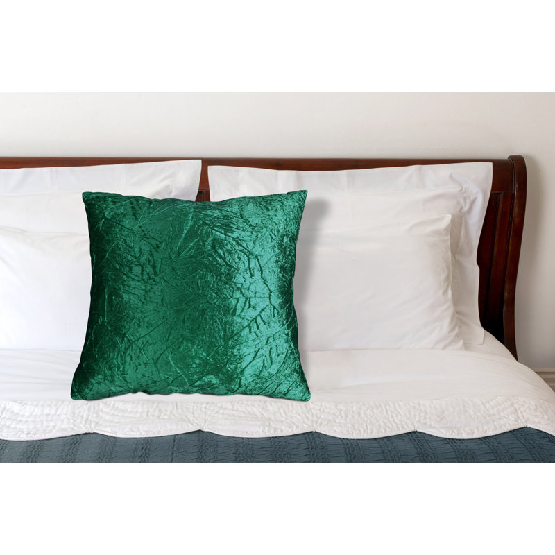 Housse de coussin carré et insert, Vert foncé