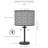 Inlight 23" High Double Shade Pull Chain Modern Table Lamp, Bulb Not Included, IN-0807-2-BK