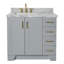 ARIEL TAYLOR 37 IN LEFT OFFSET RECTANGLE SINK VANITY-448757062-414248476-414248929