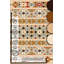 Tapis brun en coton à imprimé numérique Taniya-1446507278