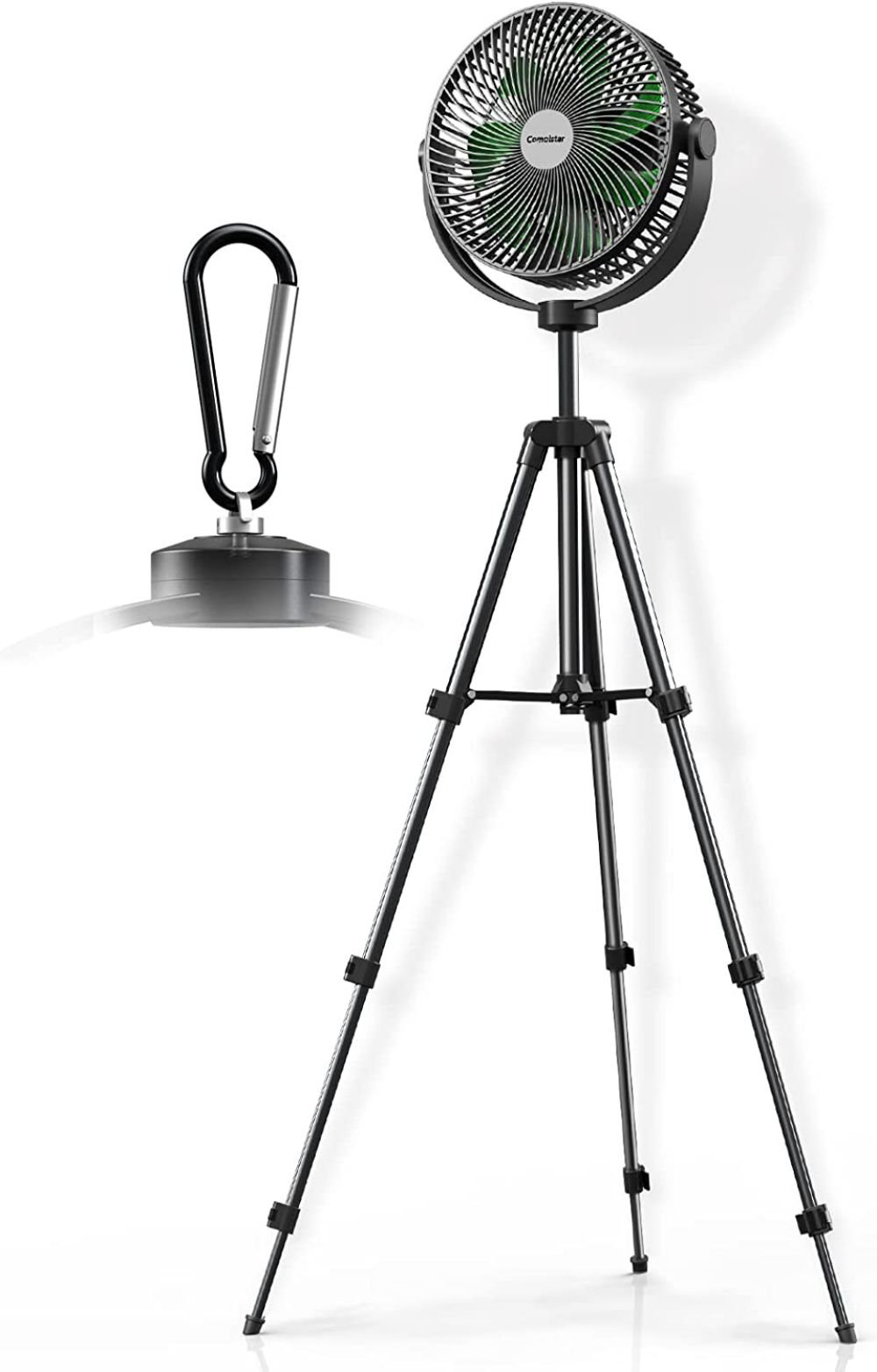 5 Frame, 4 Speeds Air Circulator Fan, Portable Desk Fan With Adjustable Height, Max 38 H, Rechargeable Standing Fan, Included A... 