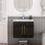 Meuble-lavabo mural Glamora de 24 po avec charnières à fermeture en douceur et fabrication durable-123836435