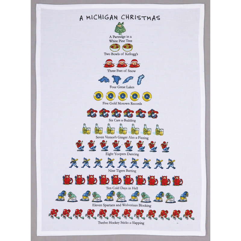 Serviette de cuisine A Michigan Christmas