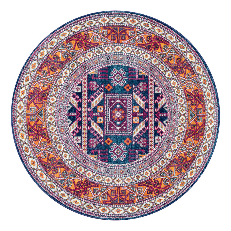 Delilah Southwestern Navy/Brown Area Rug