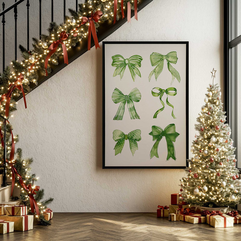 «Tinsel Ribbons of Joy», reproduction d'art sur toile, H 48,75 po x l 32,75 po, Blanc opaque