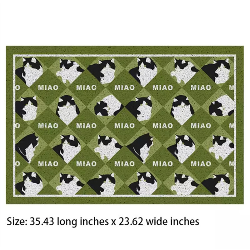 Tapis filtrant pour litière pour chat, H 0,11 po x l 35,43 po x P 23,62 po
