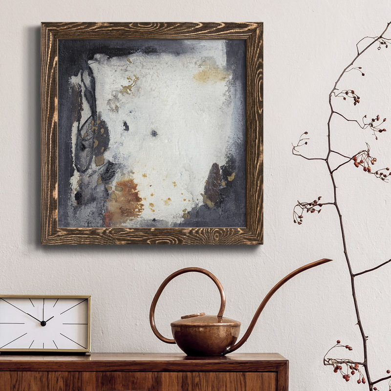 Toile encadrée Oriental Garden IV-Premium - prête à être accrochée, Cadre noyer, H 34,5 po x l 34,5 po x P 1 po