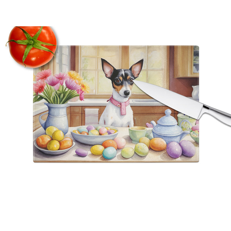 Planche à découper en verre Decor Rat de Pâques
