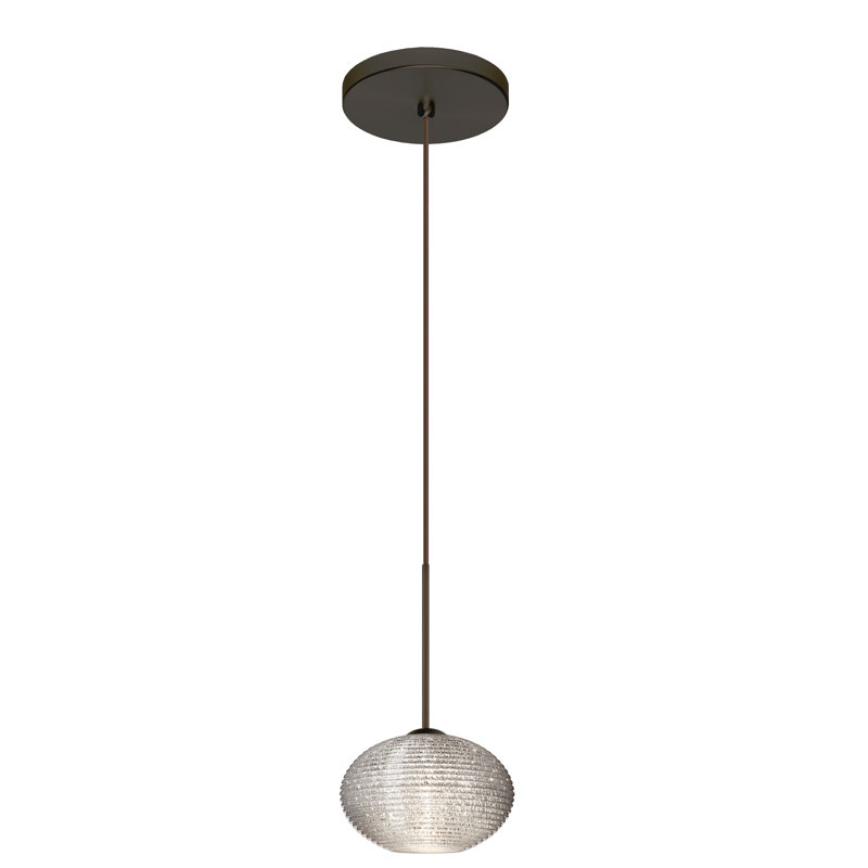 Lasso 1 - Light Single Pendant, Bronze, Opal Matte, LED