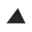 Rift Wall Tile, Triangle, Matte Black, Gold Leaf