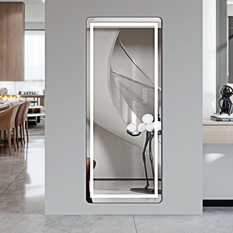 Miroir vertical pleine longueur avec lumière DEL