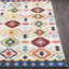 Tapis géométrique ivoire / brûlé Kinnen-424762176