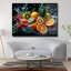 Colourful Fruit Splash Tempered Glass Wall Art-193693412