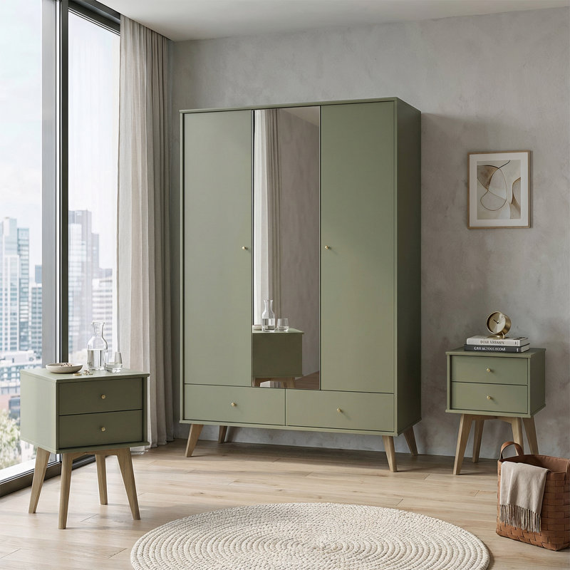 Abby Homestead 2 Piece Bedroom Set , Kale Green