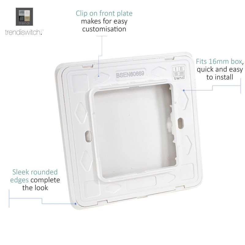 Trendi Switch Single Blanking Plate, Copper