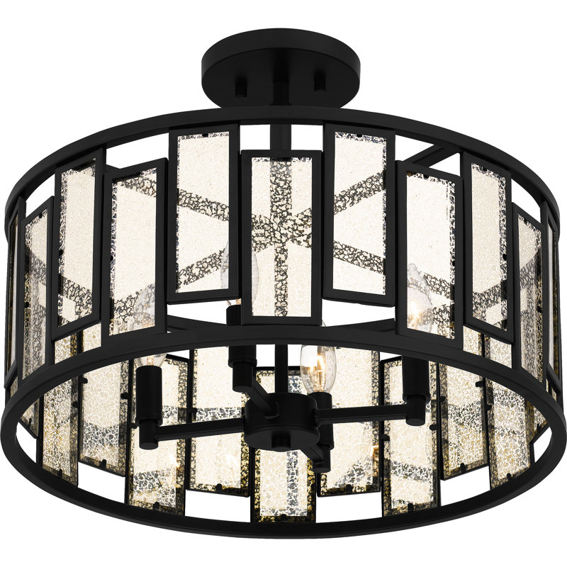 Plafonnier semi-encastré 4 lumières 18,25 po