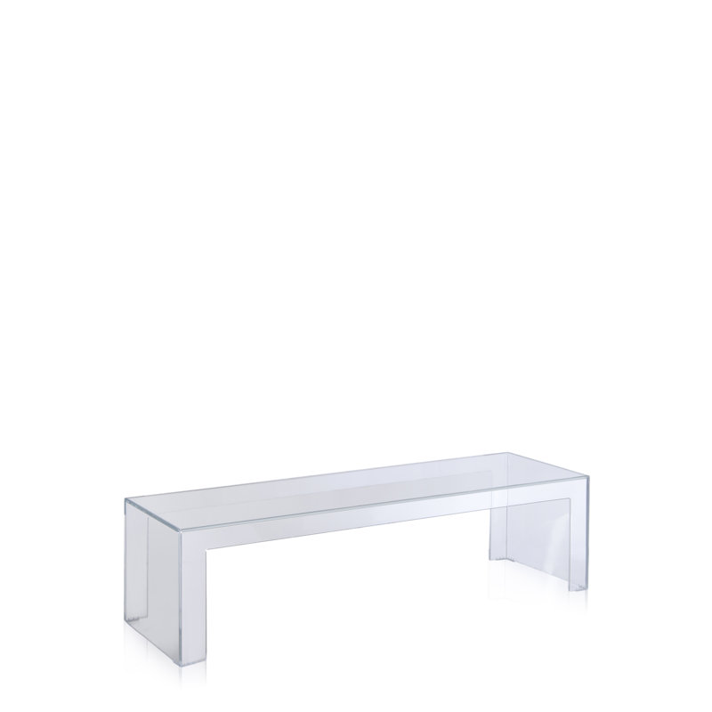 Table invisible, H 12,4 po x L 47,24 po x l 15,75 po, Cristal transparent