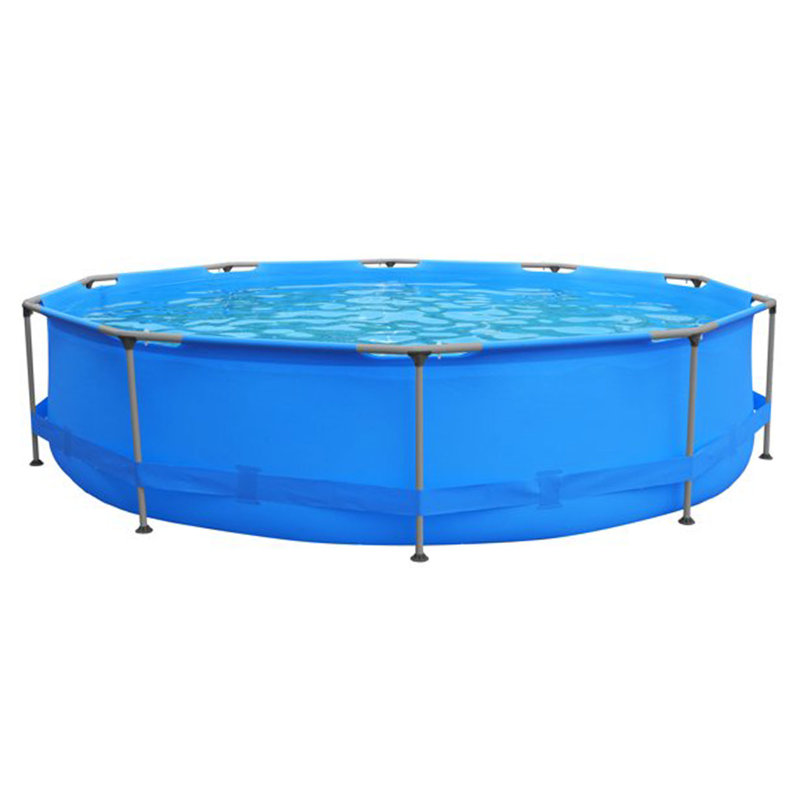JLeisure Avenli Round Frame Easy Assembly Swimming Pool, 141.73" W x 29.92"H, Blue