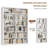 72" H x 47.2" W Wood Double 6-Tier Bookcase-128999102