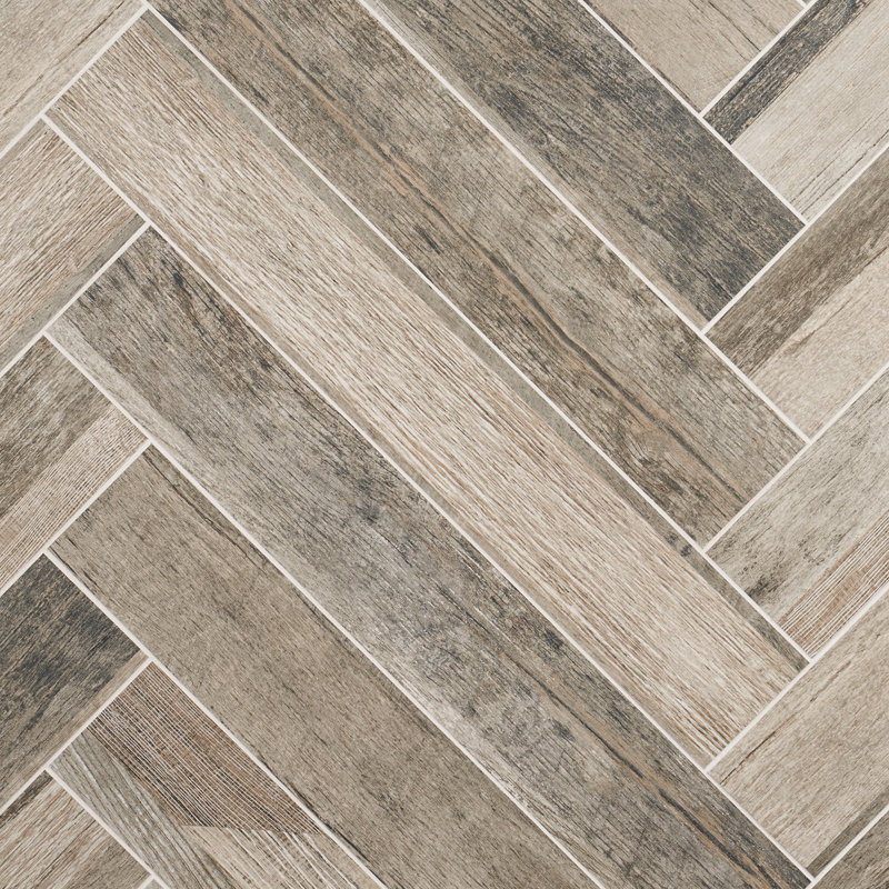 Carreau de mur et de plancher en porcelaine 4 po x 24 po, Olive