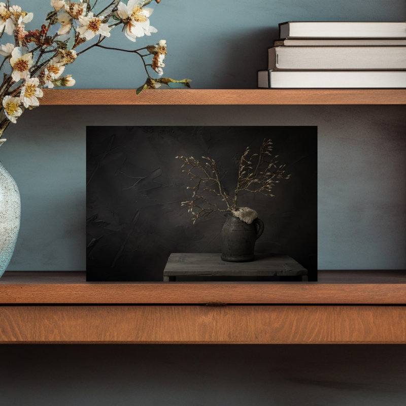 Impression d'art mural Moody Budding Branches, 12" H x 18" W
