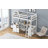 Full Size Loft Bed with U-shaped Desk, Drawers and Storage Shelves,-114670671-112681432