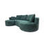 Ensemble de canapé modulaire courbé 2 pièces avec coussins-130576099