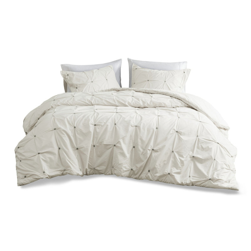 Ensembles de literie doux et hypoallergéniques en polyester blanc confort moderne
