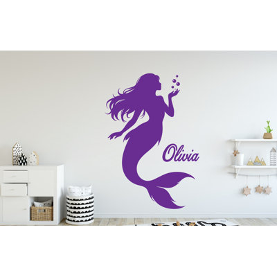 Mermaid Wall Decal - Girl Room Decor - Custom Name art
 322DRE