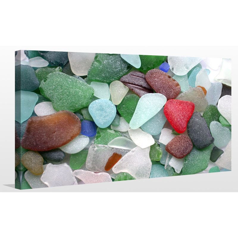 « sea glass 2 », reproduction de photo sur toile tendue, H 18 po x l 30 po x P 1 po