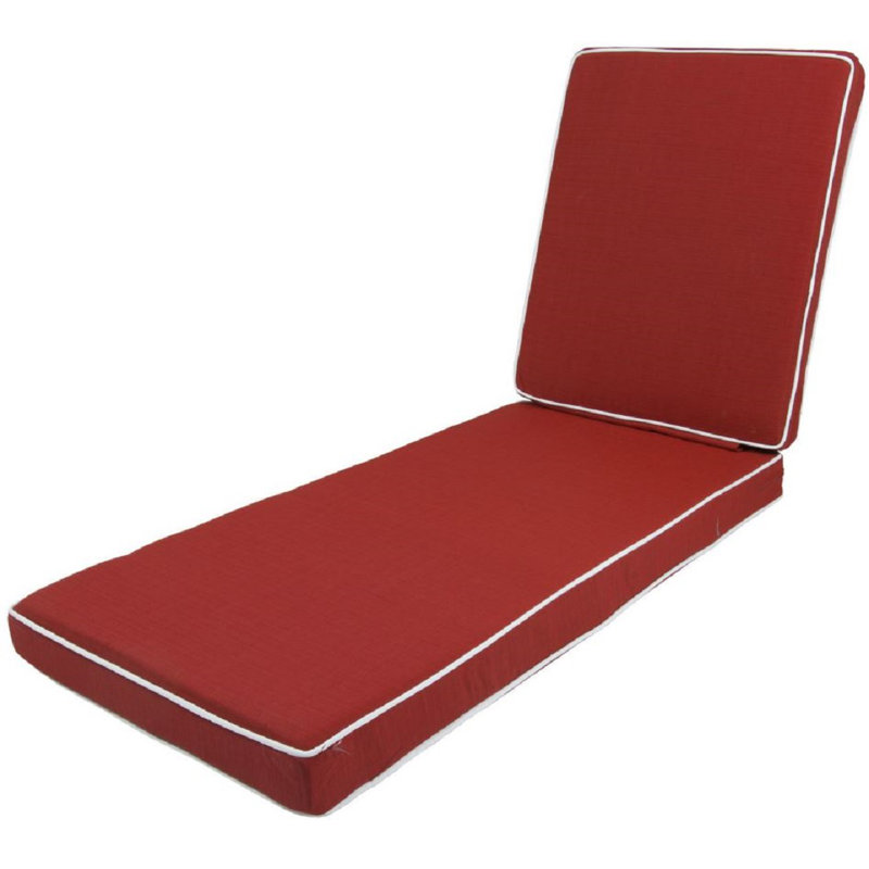 Coussin de dossier / siège d'extérieur, rouge