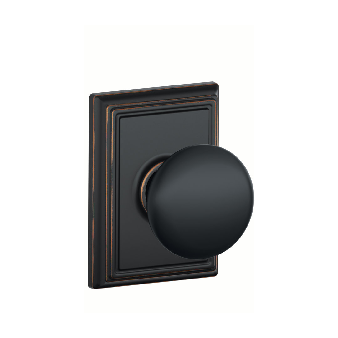 Plymouth Passage (Hall & Closet) Knob with Addison Trim Schlage 