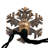 Kurt Adler Indoor/Outdoor UL 35-Light Double Layer Snowflake Reflector Set